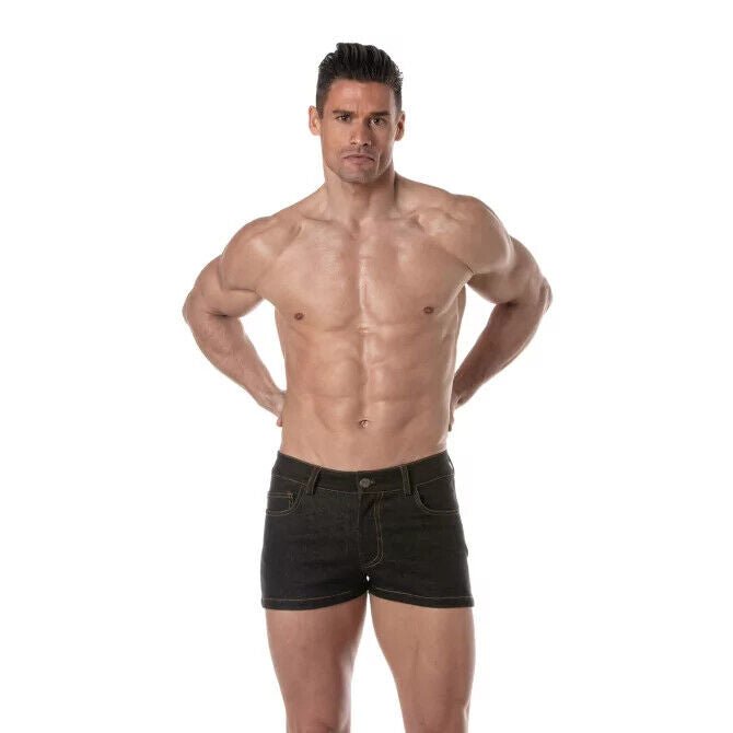 TOF PARIS Urban Jean Mini Shorts Five Pockets Stretch Denim Short 505