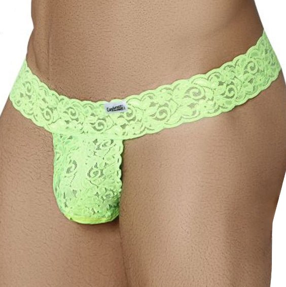 XL CandyMan Thong Peek a Boo Lightweight Green 99316 32