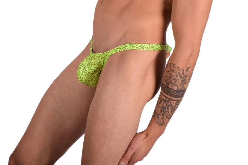 SMU Mens Flash Sequin Thong NEON 33453 MX11