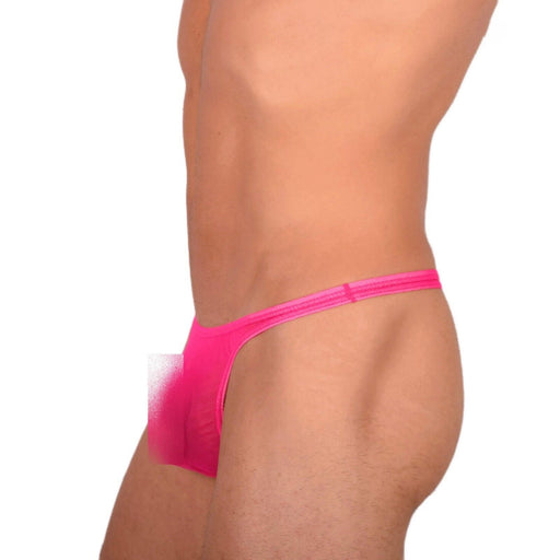 XS S Smu Tanning Walking around C - Thru Pink Thong MX20 340542