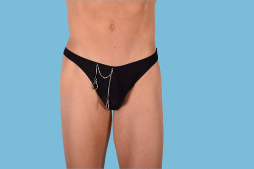XS SMU Hand cuffs Jewelry Thong Black SX - 1006071