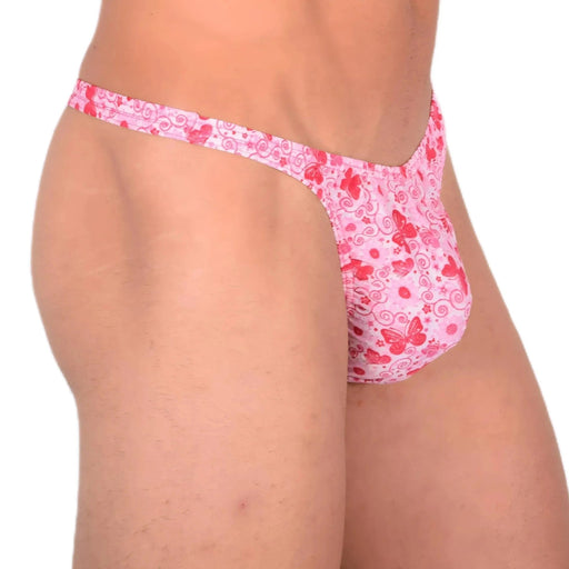 XS SMU Sensual Thong Floral Pink 33573 MX131