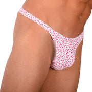 XS SMU Sexy Red and White Thong 33857 MX175