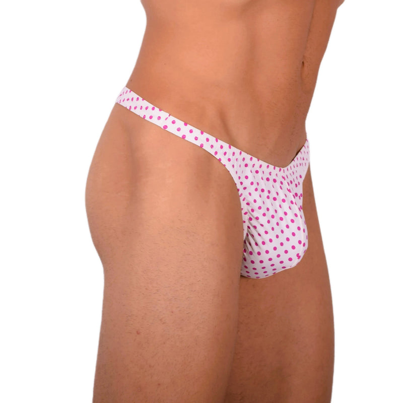 XS SMU Sexy White and Pink Thong 33859 MX175