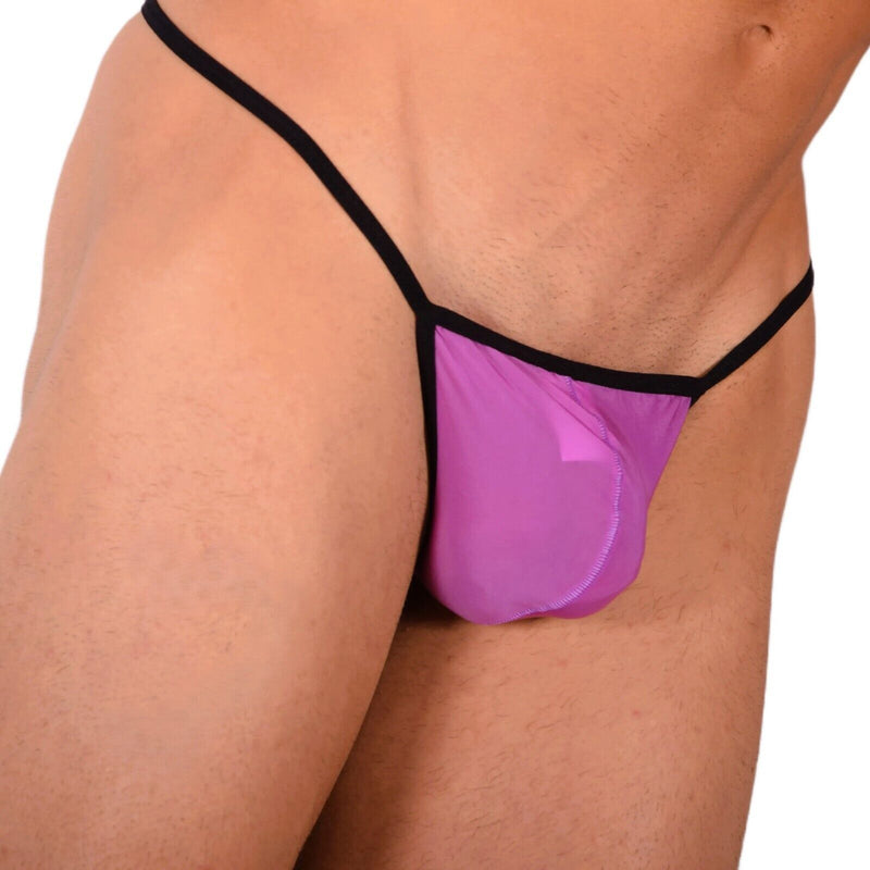 XS Smu Tanning Walking around sheer Purple String MX19 340194