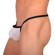 XS Smu Tanning Walking around sheer White String MX19 340203