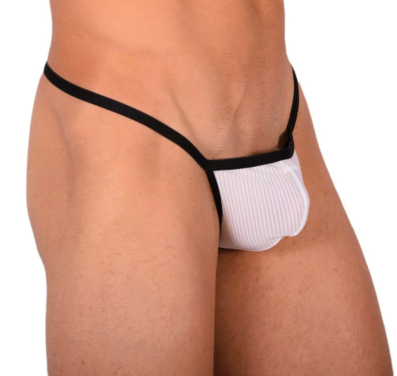 XS Smu Tanning Walking around sheer White String MX19 340202