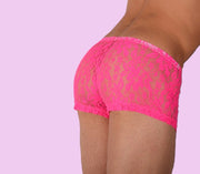XS/S SMU Hipster Underwear Mini - Boxer Pink Lace 43116 MX125