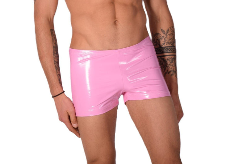 XS/S SMU Mens Faux Leather Look Hipster Underwear Barbie Pink 43150 MX121