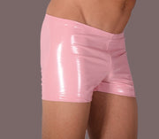 XS/S SMU Mens Faux Leather Look Hipster Underwear Pastel Pink 43153 MX127