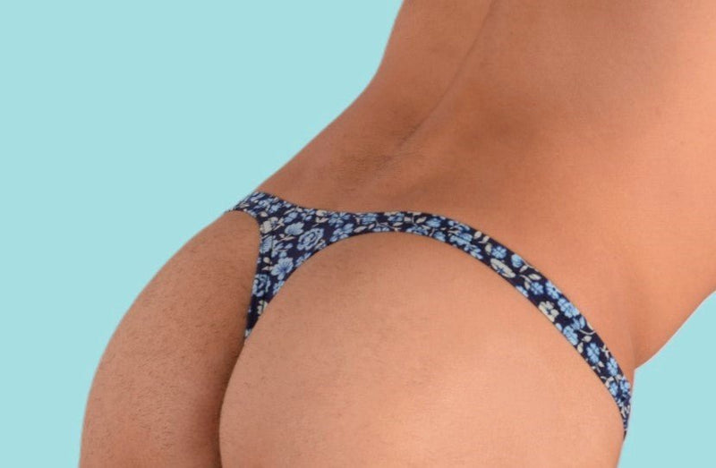 XS/S SMU Mens Flash Thong Flower Print 33458 MX116