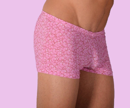 XS/S SMU Mens Hipster Pink Hearts 43109 MX122