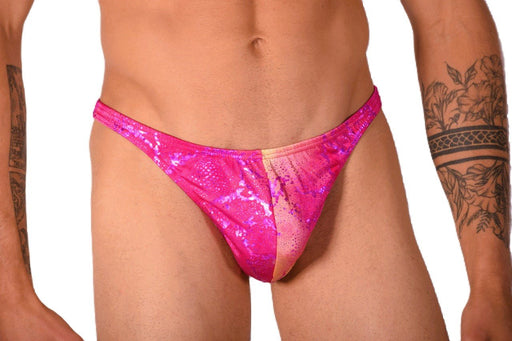 XS/S SMU Mens Super Soft Pink Flash Thong 33393 MX111