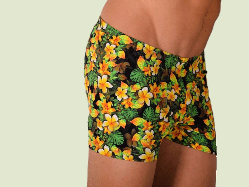 XS/S SMU Mens Swim Hipster Underwear FLOWERS 43130 MX122