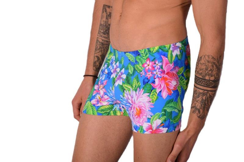 XS/S SMU Mens Swim Hipster Underwear Flowers 43140 MX122