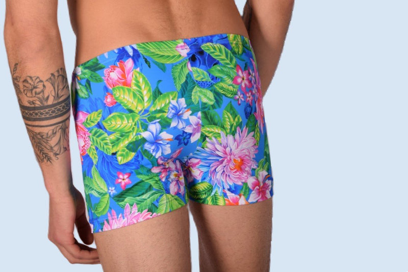 XS/S SMU Mens Swim Hipster Underwear Flowers 43140 MX123