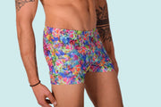 XS/S SMU Mens Swim Hipster Underwear Hot Print 43125 MX121