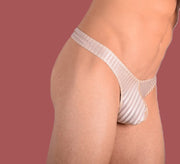 XS/S SMU Mens Underwear Sheer Thong Nude 33361 MX111