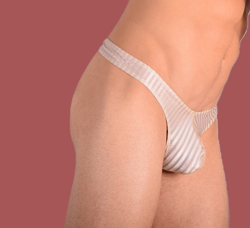 XS/S SMU Mens Underwear Sheer Thong Nude 33361 MX111