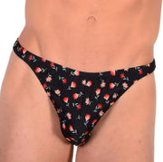 XS/S SMU Sensual Floral Black Thong 33532 MX131