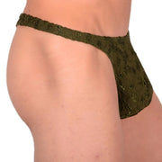 XS/S SMU Sensual Moss Green Thong 33527 MX134