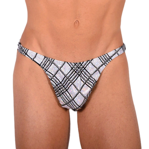 XS/S SMU Sensual Silver Party Thong MX20 340701