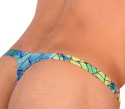 XS/S SMU Sensual Spider Web Colorful Thong MX20 340716