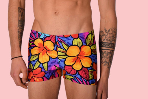 XS/S SMU Swim Hipster Underwear Hot Flowers 43108 MX122