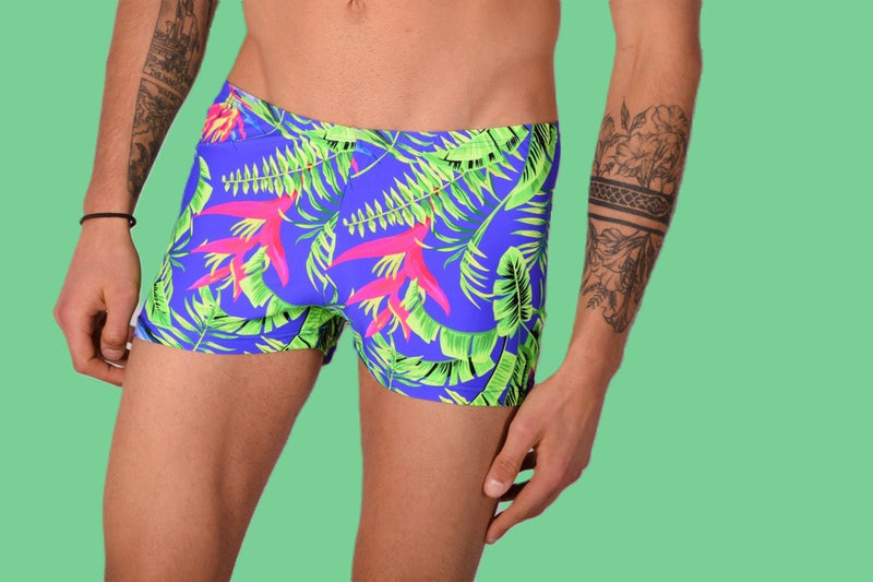 XS/S SMU Swim Hipster Underwear Plants 43149 MX122