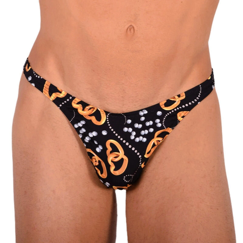 XS/S Smu Tanning Walking around Black Rings Thong MX19 340421