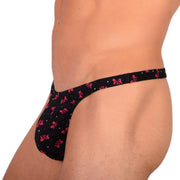 XS/S SMU Tanning Walking around Black Thong MX19 340432