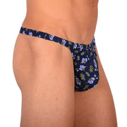 XS/S SMU Tanning Walking around Floral Thong MX19 340404