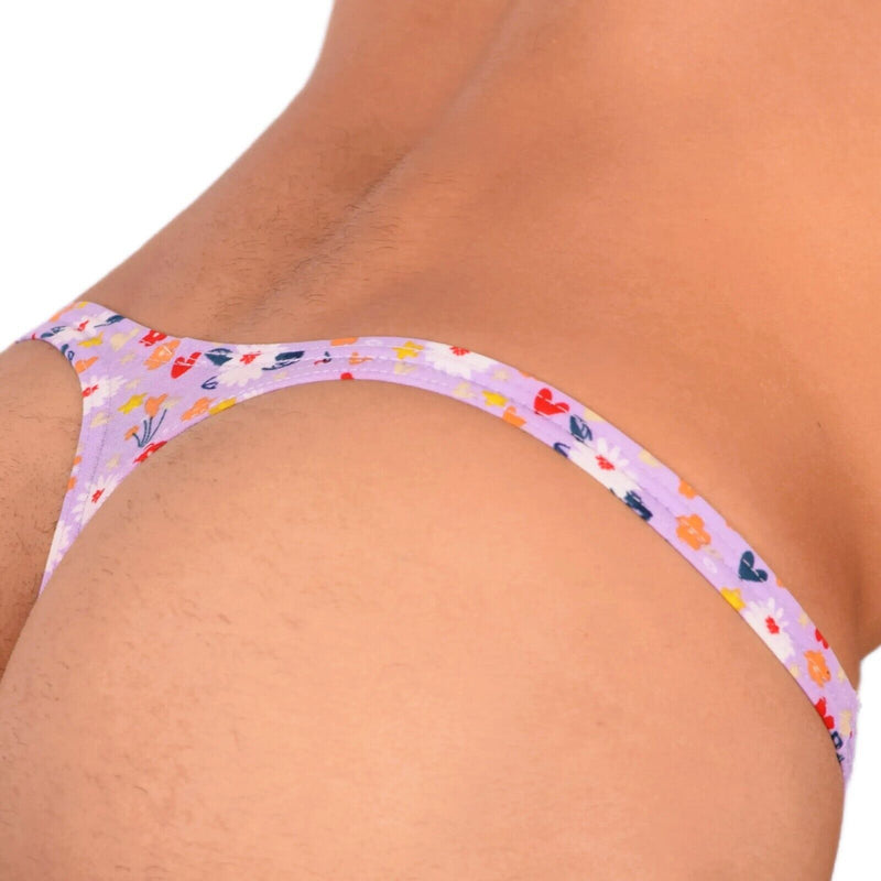 XS/S Smu Tanning Walking around Flowers Thong MX18 339677