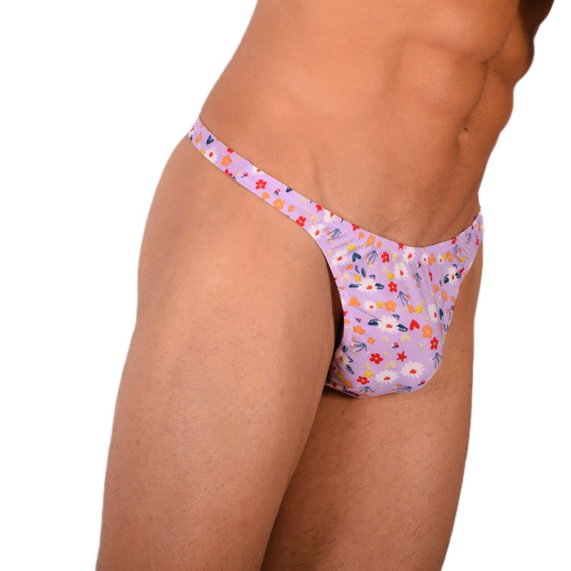 XS/S Smu Tanning Walking around Flowers Thong MX18 339678