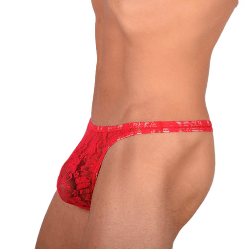 XS/S Smu Tanning Walking around Red C - Thru Thong MX19 340461