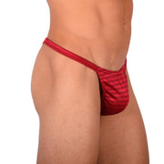 XS/S SMU Tanning Walking around Red Thong MX20 340554