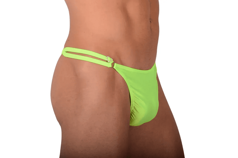 XS/S SMU Thong Rhinestones Lime 28'' 30'' Waist MX10 1005614