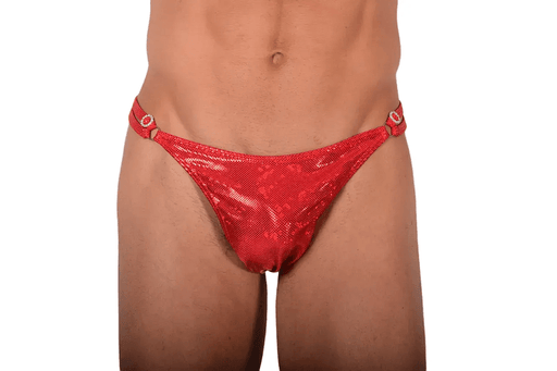 XS/S SMU Thong Rhinestones Red Flash 28'' 30'' Waist MX10 1005931