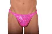 XS/S SMU Thong Rhinestones Splash Pink 28'' 30'' Waist MX10 1005941