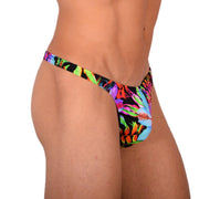 XS/S SMU Walking around Tanning Multicolor Thong MX19 340444
