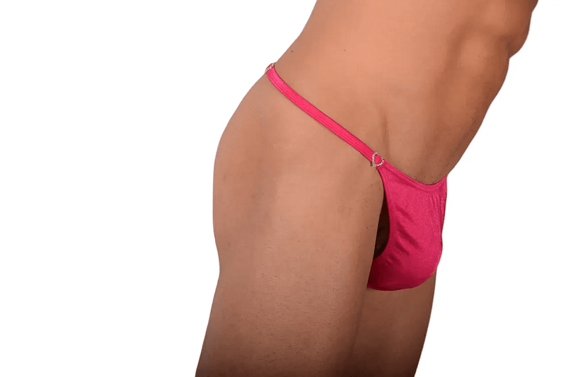 XXS/S SMU Thong Rhinestones Hearts fits 26'' to 30'' waist SX 1006086