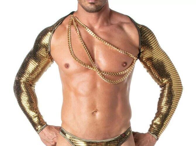 TOF PARIS Glitter Fashion Gold Chains With Clasps Attachment 77