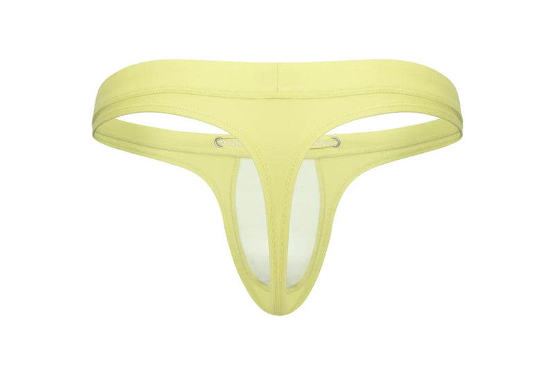 SUKREW Low-Rise Swim Thong Torrent Round Contour Pouch Lemon Sorbet 33