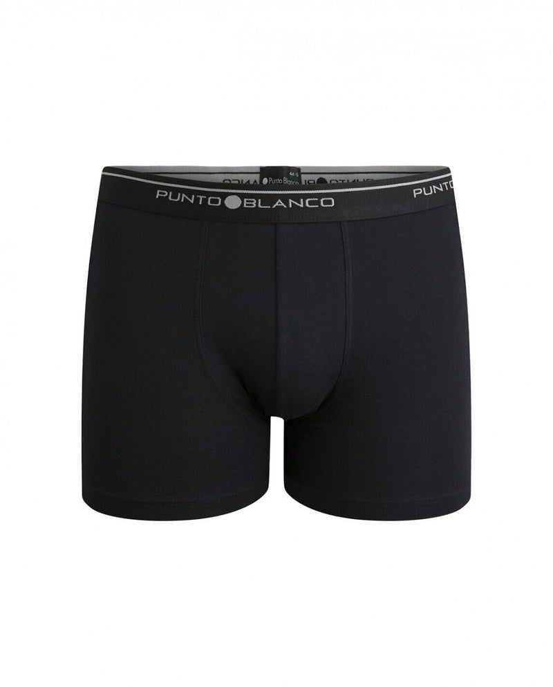 3-Small Black PUNTO BLANCO Trio-Pack Boxer Cotton Stretchy Basix 090