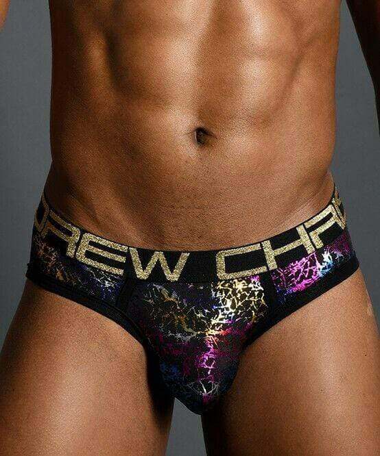 Andrew Christian Andrew Christian Brief Almost Naked Disco Spectrum Spider Briefs Black 91173 52