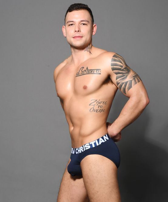 Andrew Christian Bamboo Briefs Super Soft Rayon Antibacterial Navy Brief 92624 - SexyMenUnderwear.com