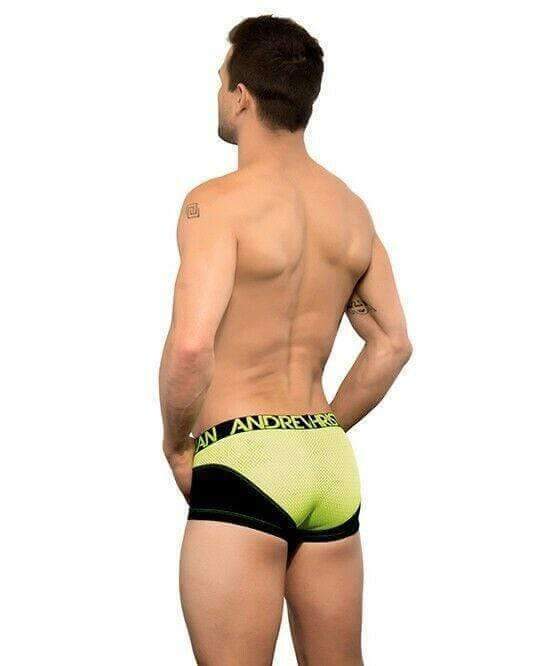Andrew Christian Boxer Trophy Boy Active Neon Mesh Men Boxers Black 90916 19 - SexyMenUnderwear.com