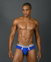 Andrew Christian Brief CoolFlex Active W/Sh Briefs Sporty Slip Royal 91118 36 - SexyMenUnderwear.com