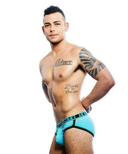Andrew Christian Brief CoolFlex Briefs Slip Show-it Aqua 90937 16 - SexyMenUnderwear.com
