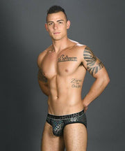 Andrew Christian Brief Disco Animal Briefs Shining Slip Black 91015 30 - SexyMenUnderwear.com